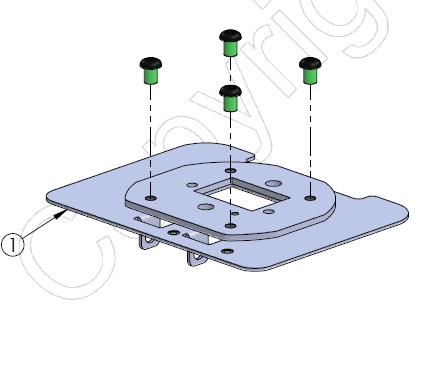 Toshiba SCO 7 adapter for SpacePole Stack